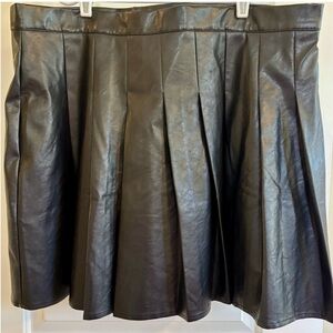 Ivy City Co Faux Leather Skirt, 18W